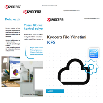 Kyocera Filo Yönetimi e-Kitabını indirin KFS yazıcılarınızı tek bir yerden kontrol edin