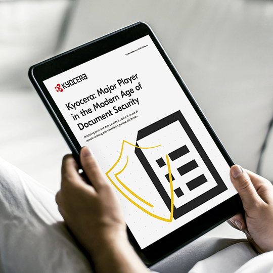Kyocera belge guvenligi için neler sunuyor?
