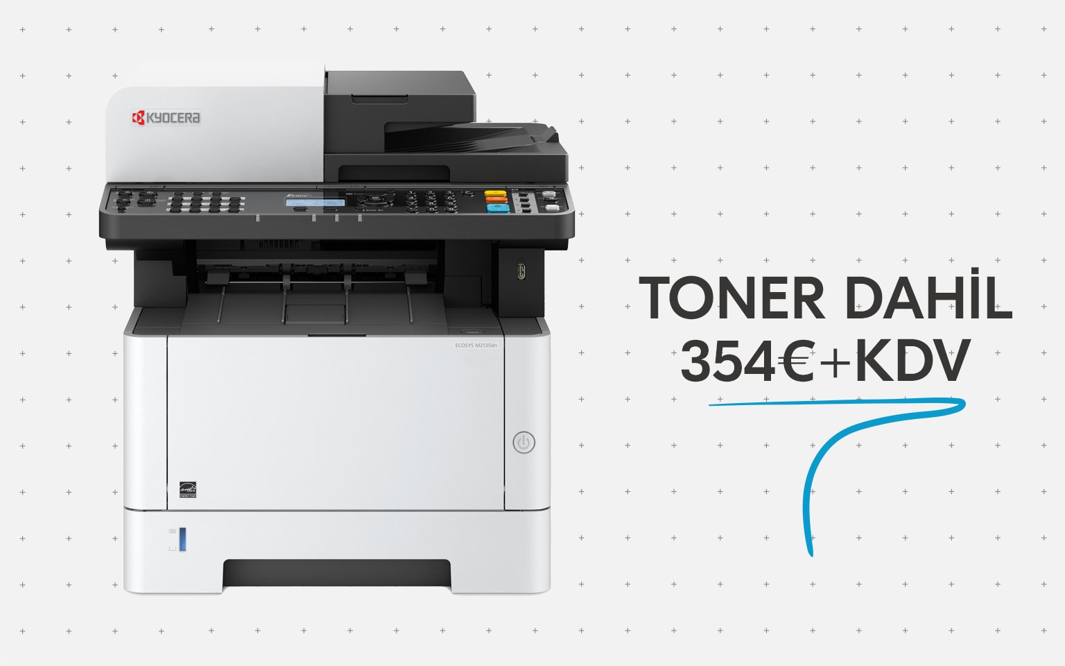 Küçük ofisler için Siyah Beyaz Çok Fonksiyonlu Yazıcı | ECOSYS M2135dn ...